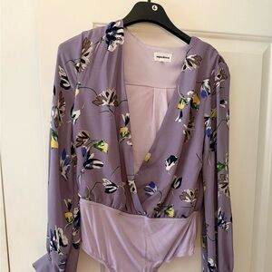 Superdown Lavender Long Sleeve Top